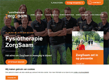 Tablet Screenshot of fysiotherapie.zorgsaamnijverdal.nl